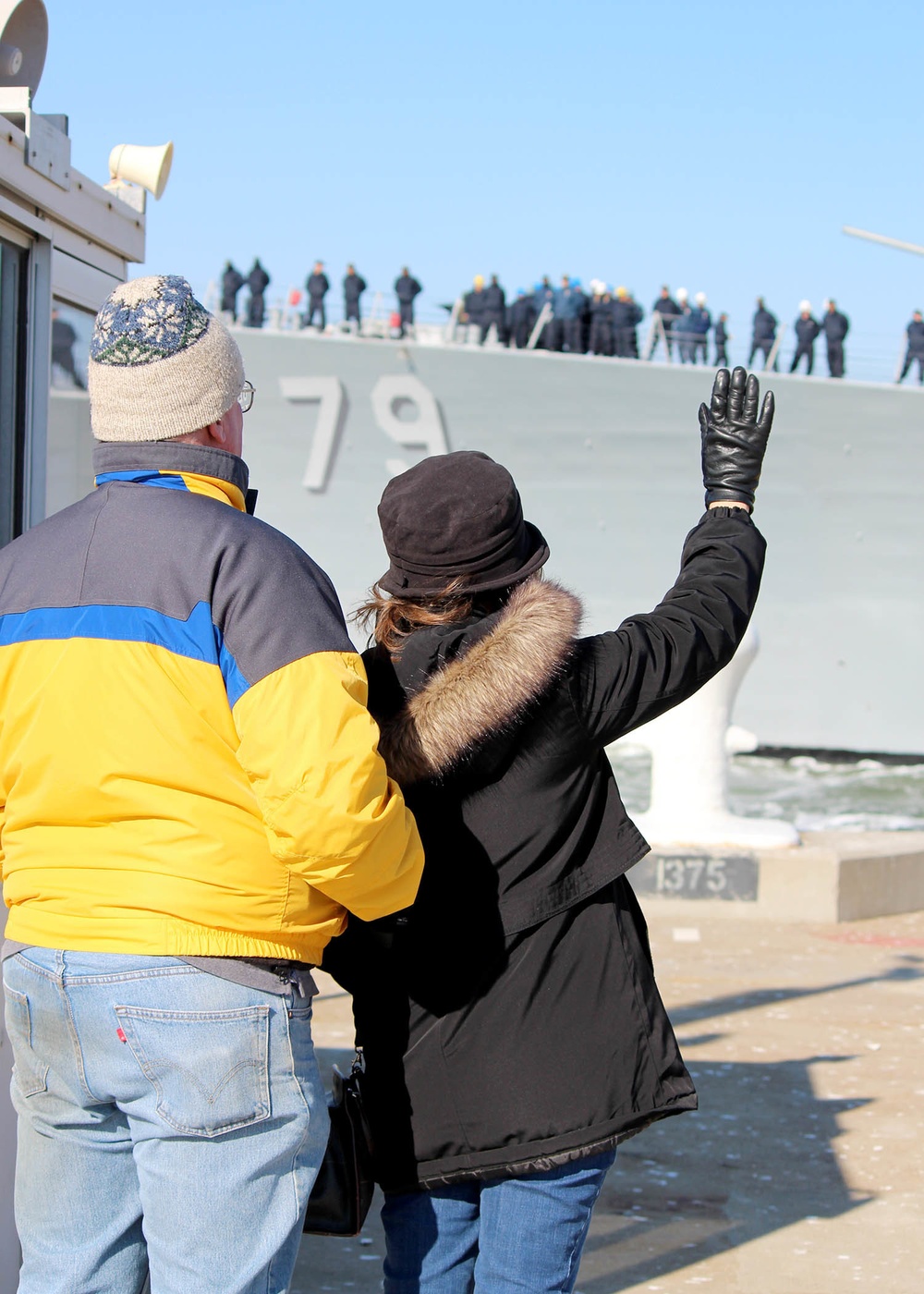 USS Oscar Austin Departure