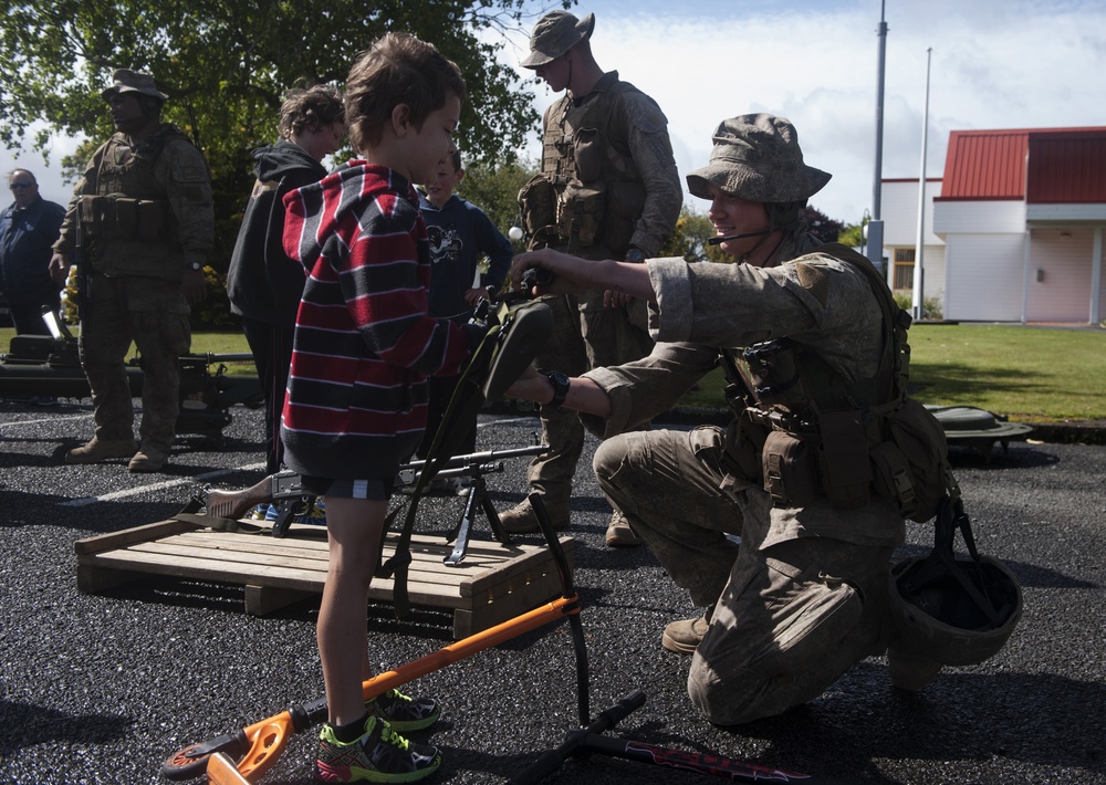 Local community interacts with New Zealand and US militaries during Exercise Kiwi Koru Open House event