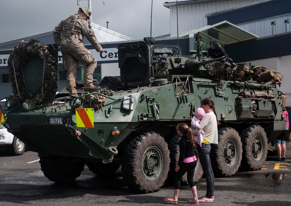 Local community interacts with New Zealand and US militaries during Exercise Kiwi Koru Open House event