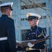 Clemson University's Pershing Rifles posts honor guard at Scroll of Honor