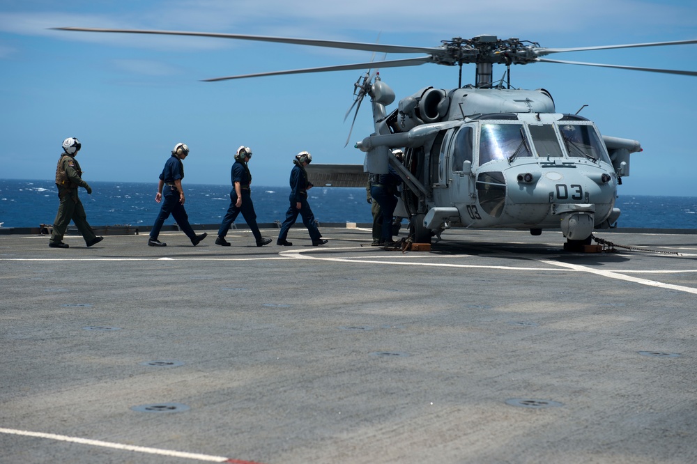USS Germantown operations