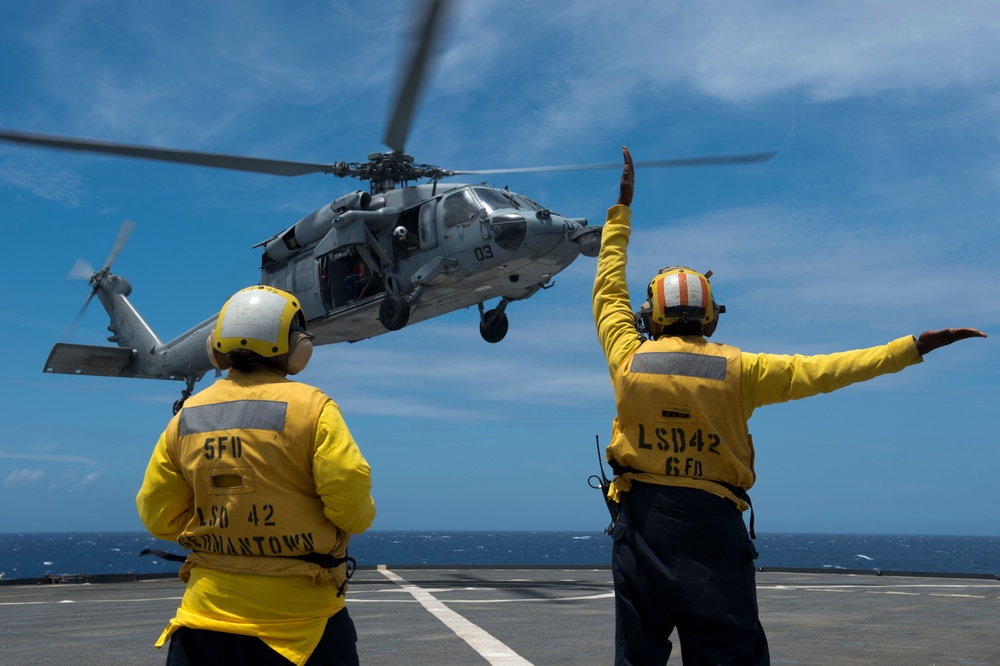 USS Germantown operations