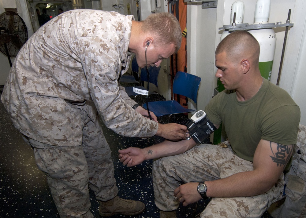 USS Iwo Jima medical operations