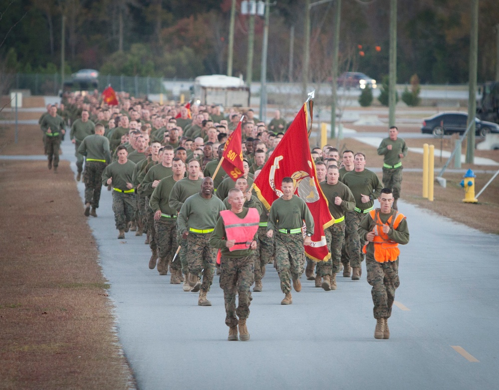 Moto run 239th Marine Corps Birthday