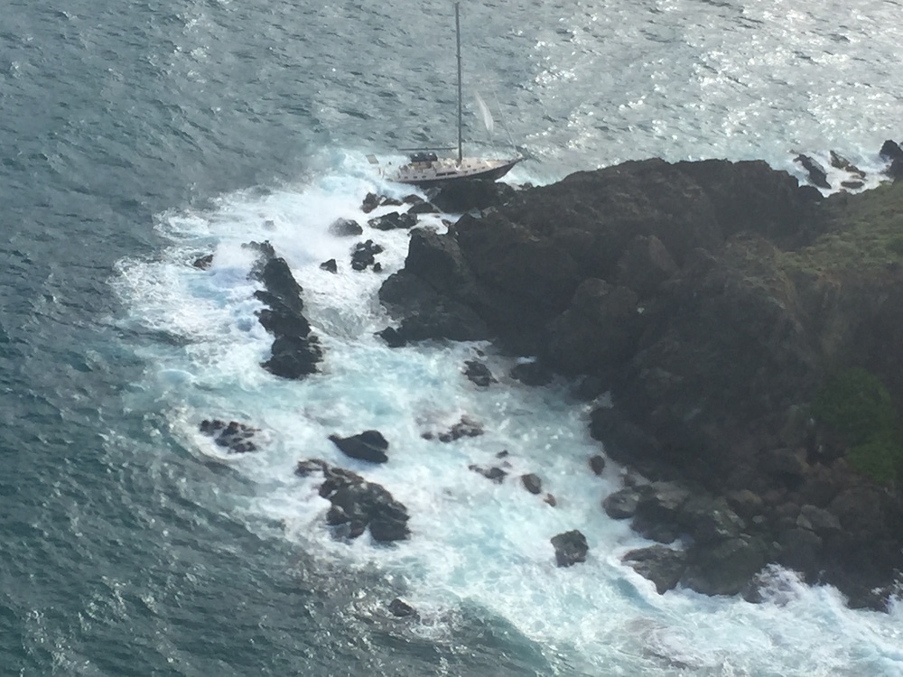 Coast Guard rescues 6 boaters from grounded sailing vessel off Saint John, US Virgin Islands