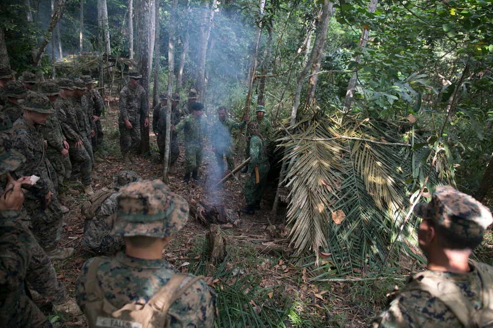 US Marines learn jungle skills from Royal Brunei Land Force