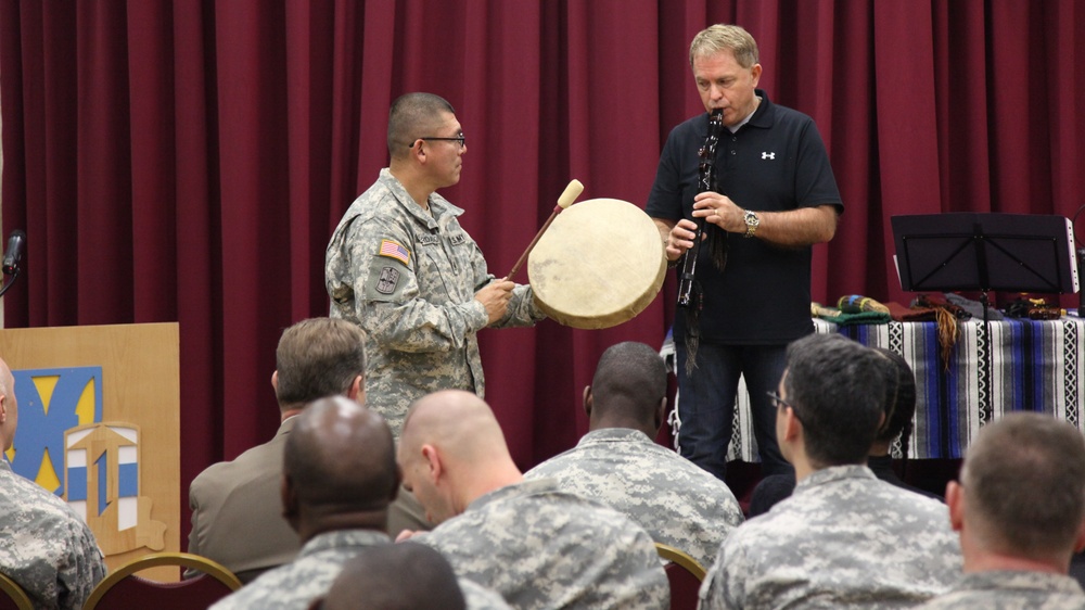 21st TSC; 7th CSC Soldiers and civilians celebrate Native American Heritage month