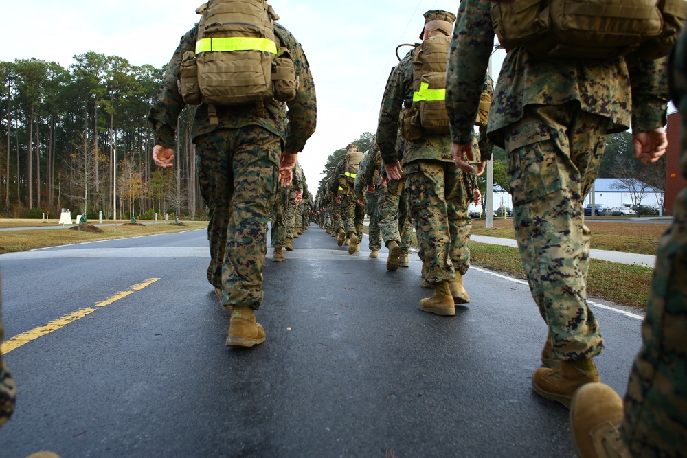 Marine Wing Headquarters Squadron 2, 5-Mile Conditioning Hike