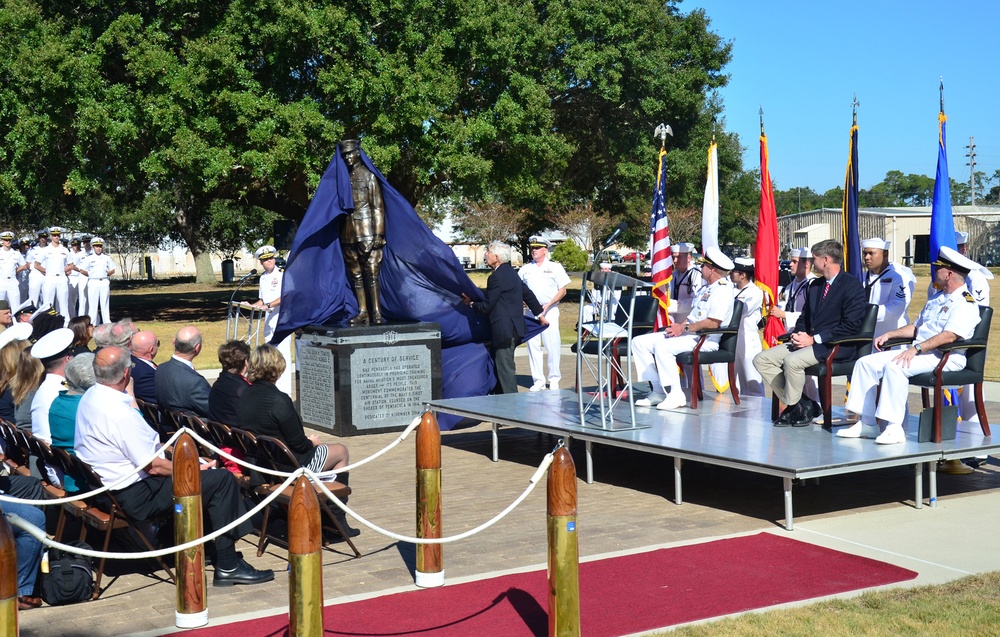 Statue of Adm. John Henry Towers unveiled at ceremony