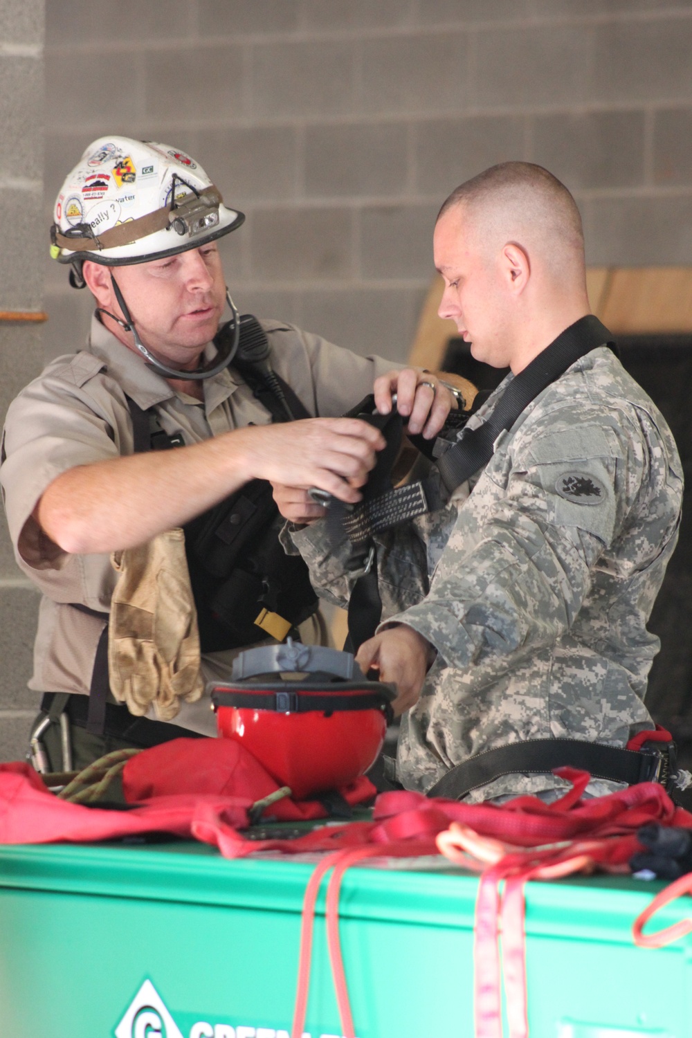 Search and extraction, rappelling