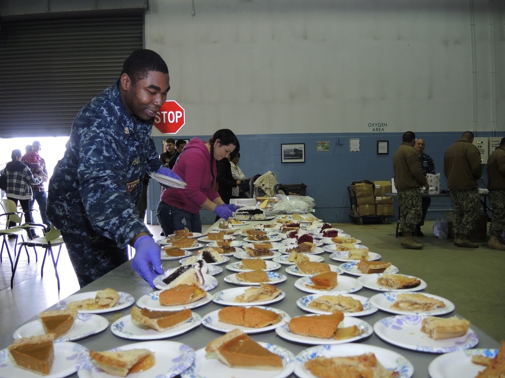 Thanksgiving dinner at Misawa Air Base