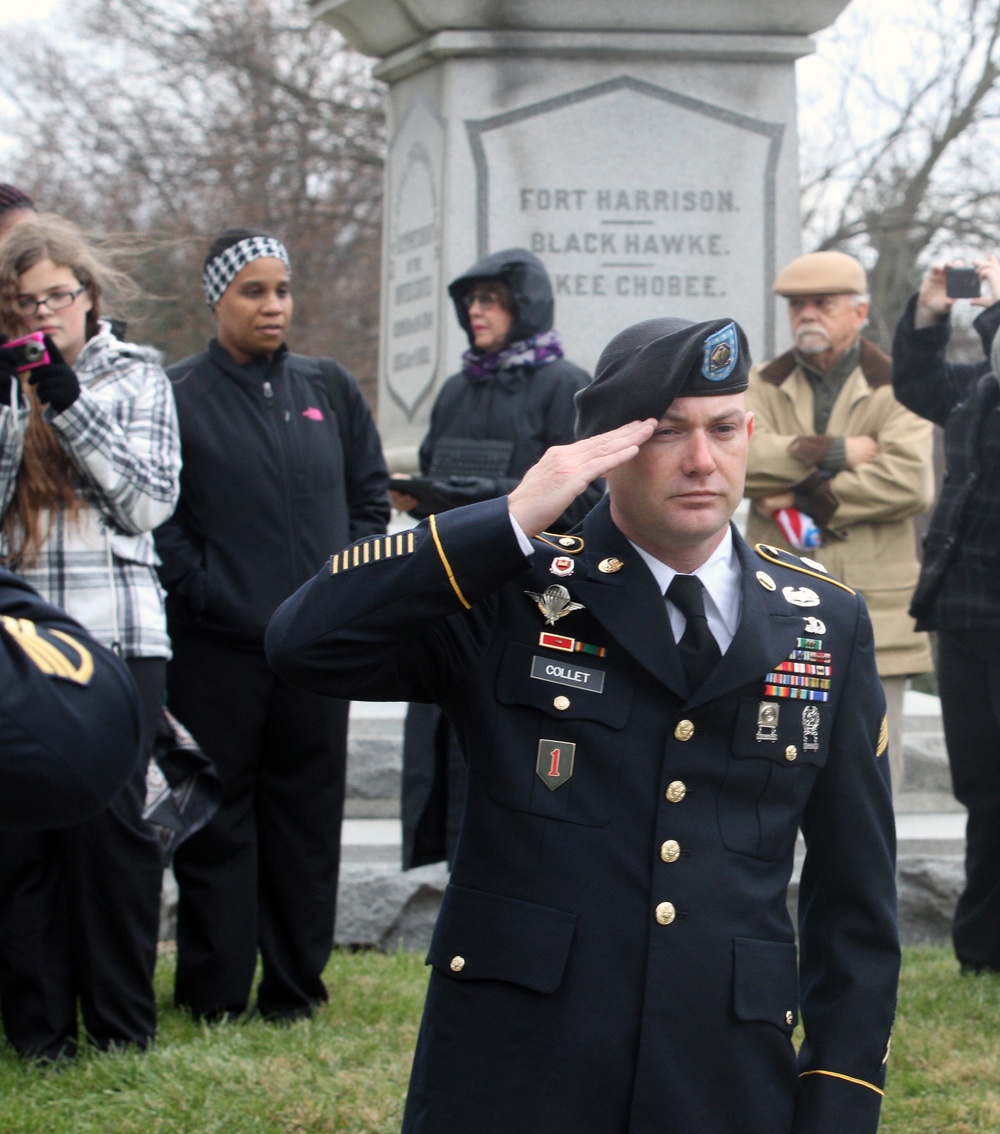 Army Reserve general presides over final wreath laying ceremony