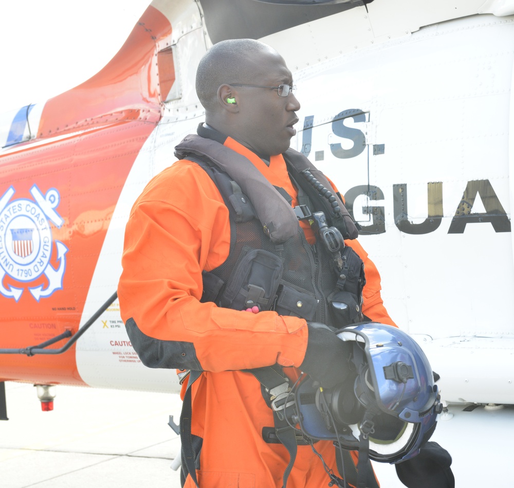 Aviation maintenance technicians help keep the Coast Guard in flight