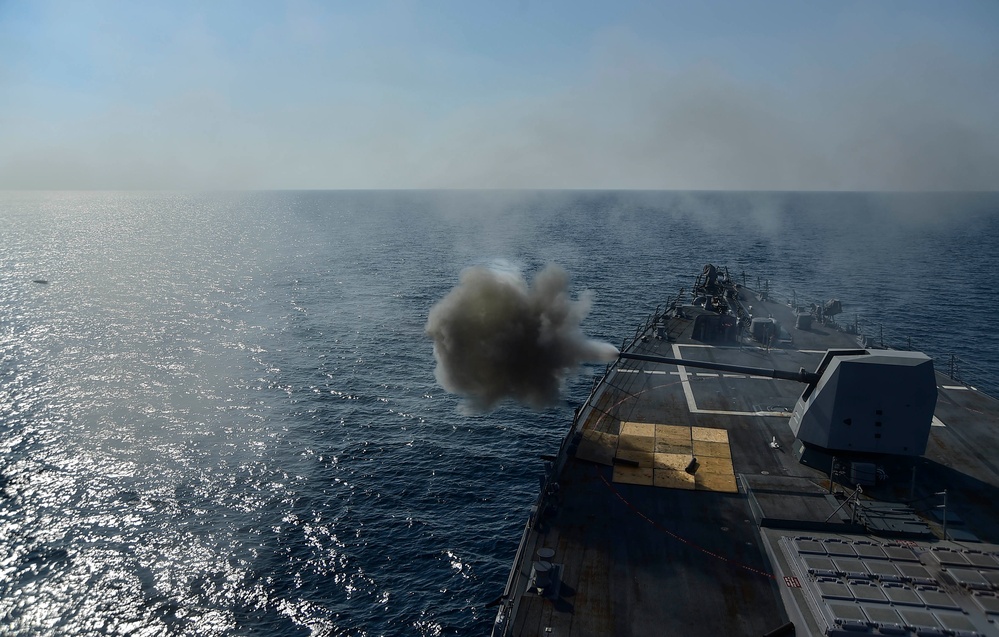 USS Gridley live-fire exercise