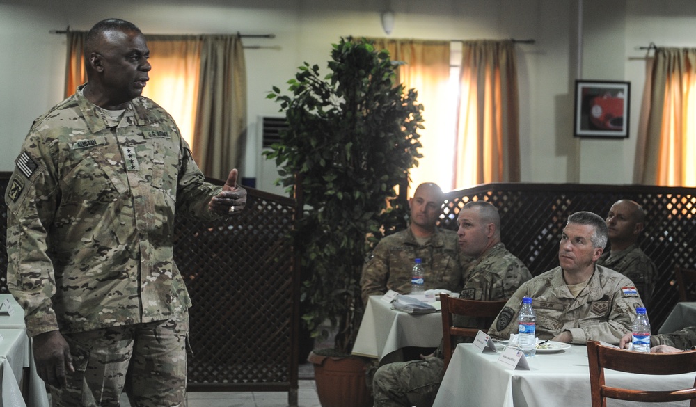US Central Command visits US troops in Afghanistan