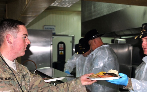 TAAC-S and 1st Cavalry Division host Thanksgiving celebration