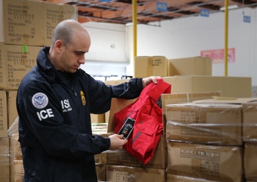 HSI special agents seize counterfeit merchandise