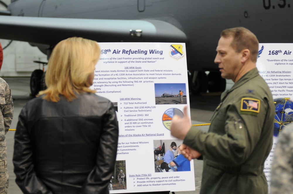 SECAF visits Eielson Air Force Base