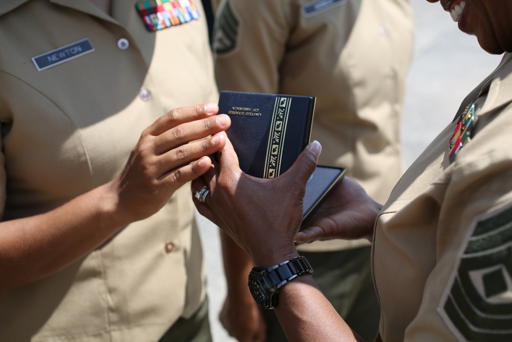 Relief and Appointment for 1st Sgt. Sherri N. Cook