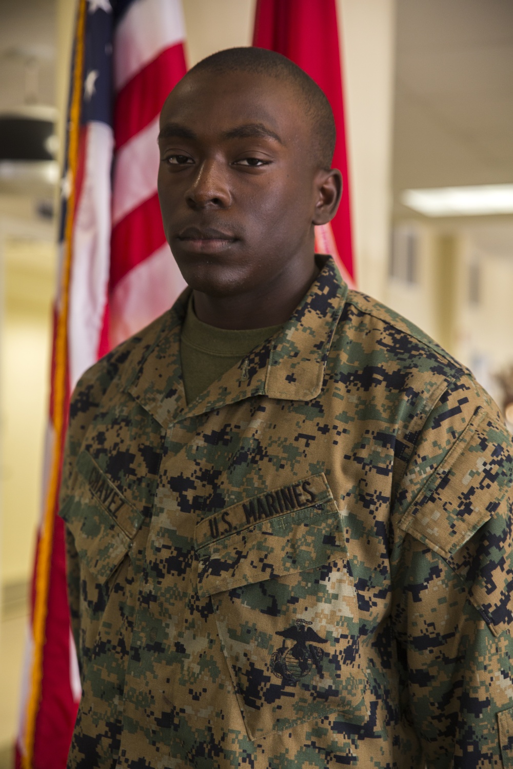 Dangriga, Belize, native training at Parris Island to become US Marine