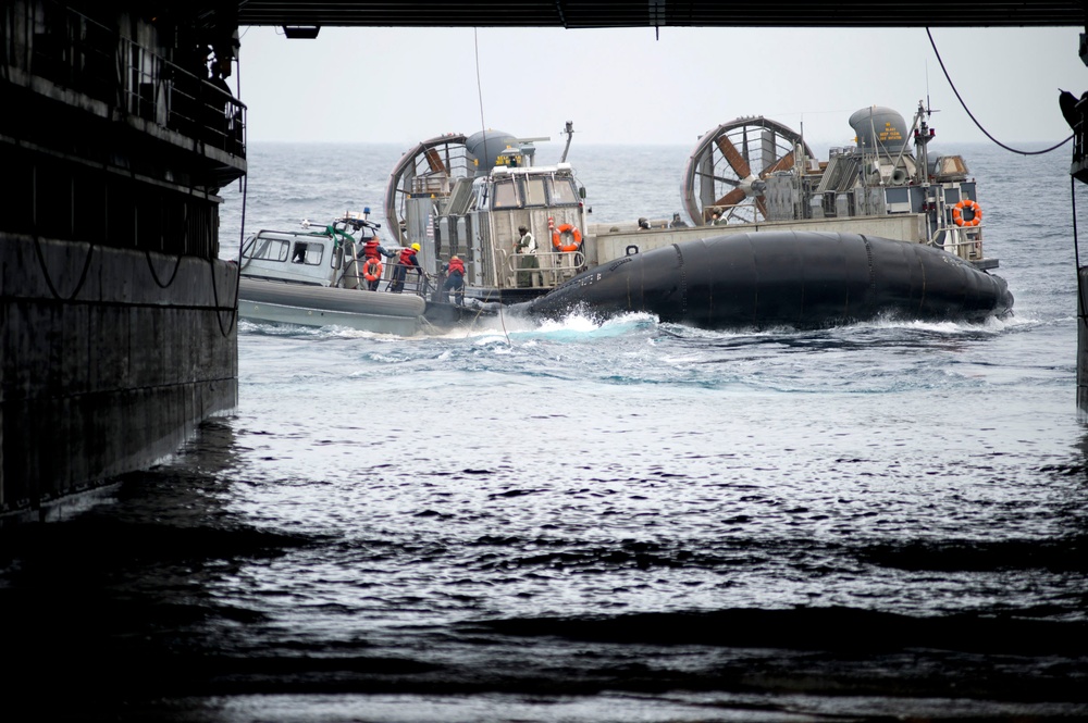 RHIB disembarks USS Germantown