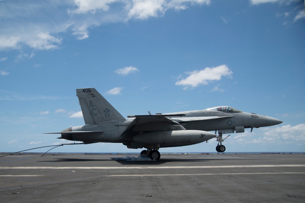 USS Harry S. Truman flight deck action