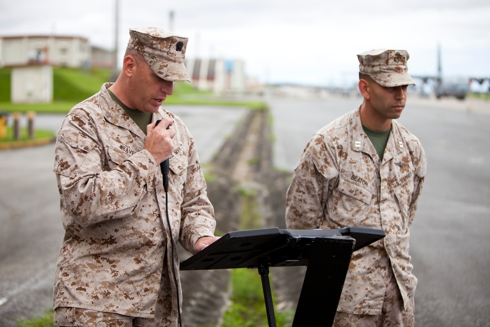 Marine Aircraft Group 36 change of command ceremony