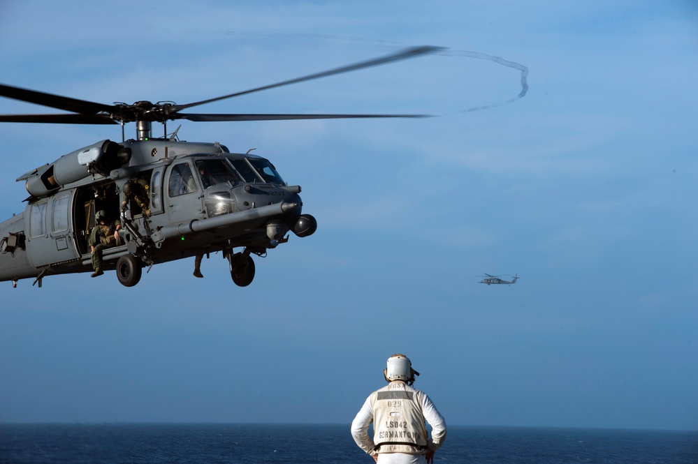 USS Germantown operations