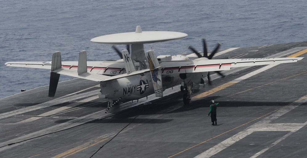 Nimitz flight deck action