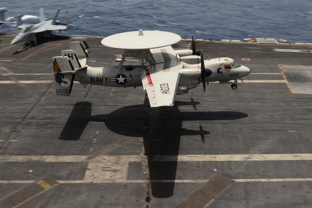 Nimitz flight deck action