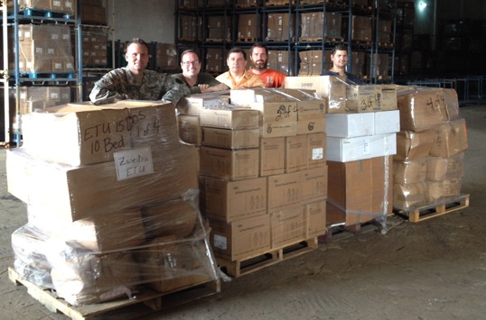DLA Distribution builds first Ebola treatment unit bill of material