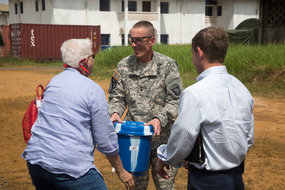 Assistant Secretary of Defense Michael Lumpkin visits Liberia