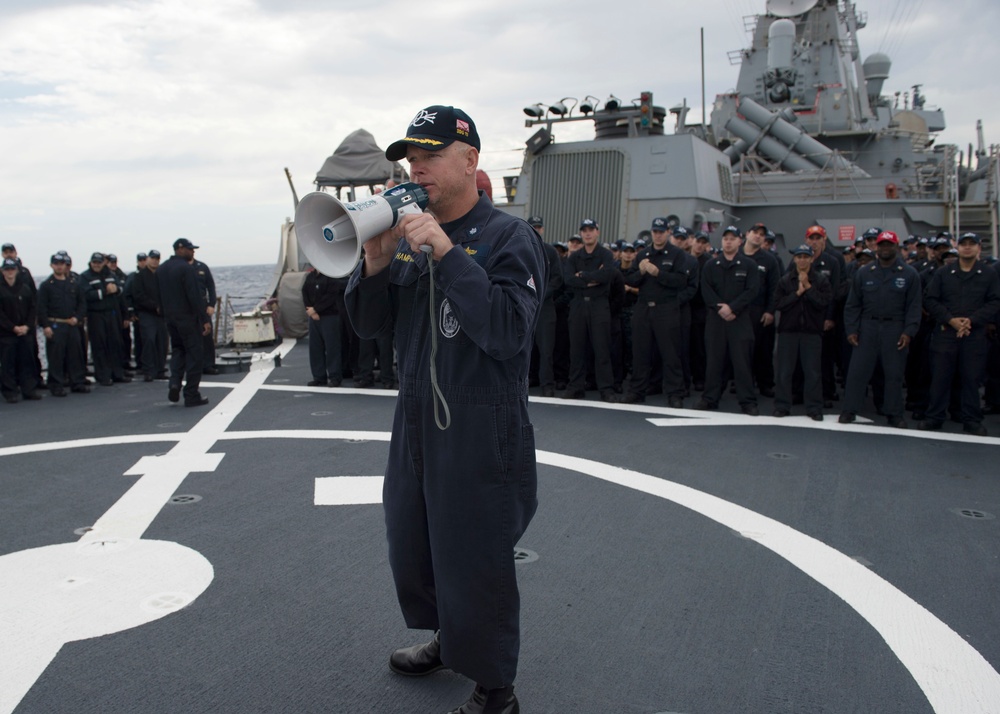 USS Donald Cook frocking ceremony