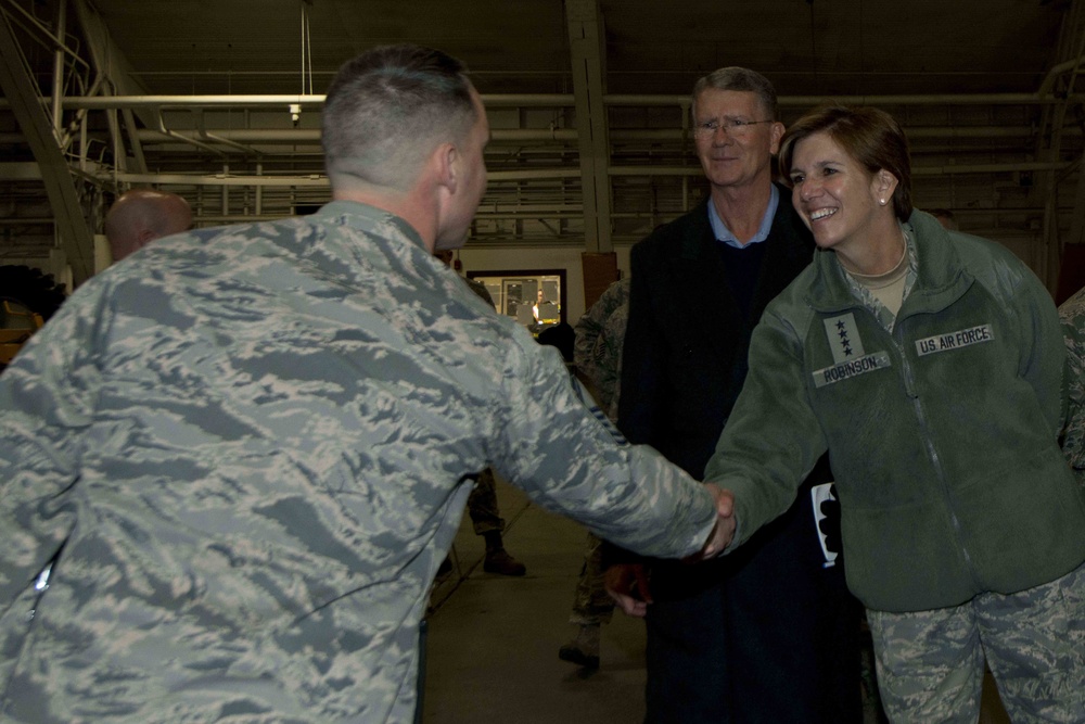 PACAF commander visits JBER Airmen, families