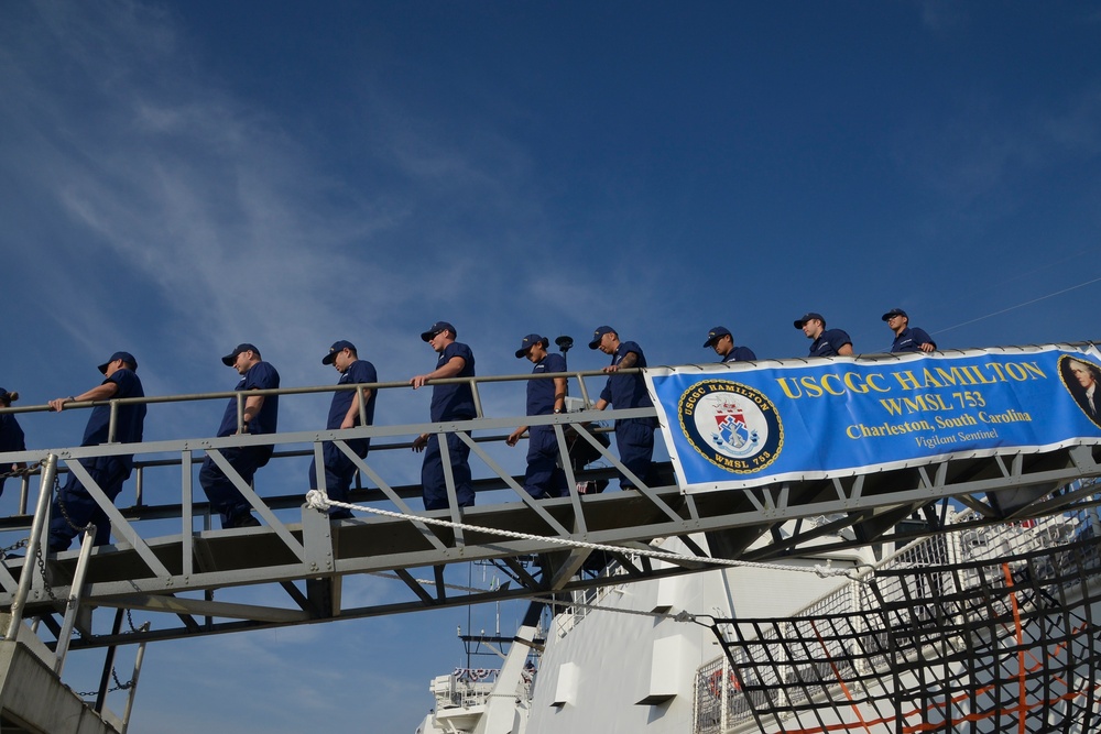 CGC Hamilton commissioning ceremony rehearsal