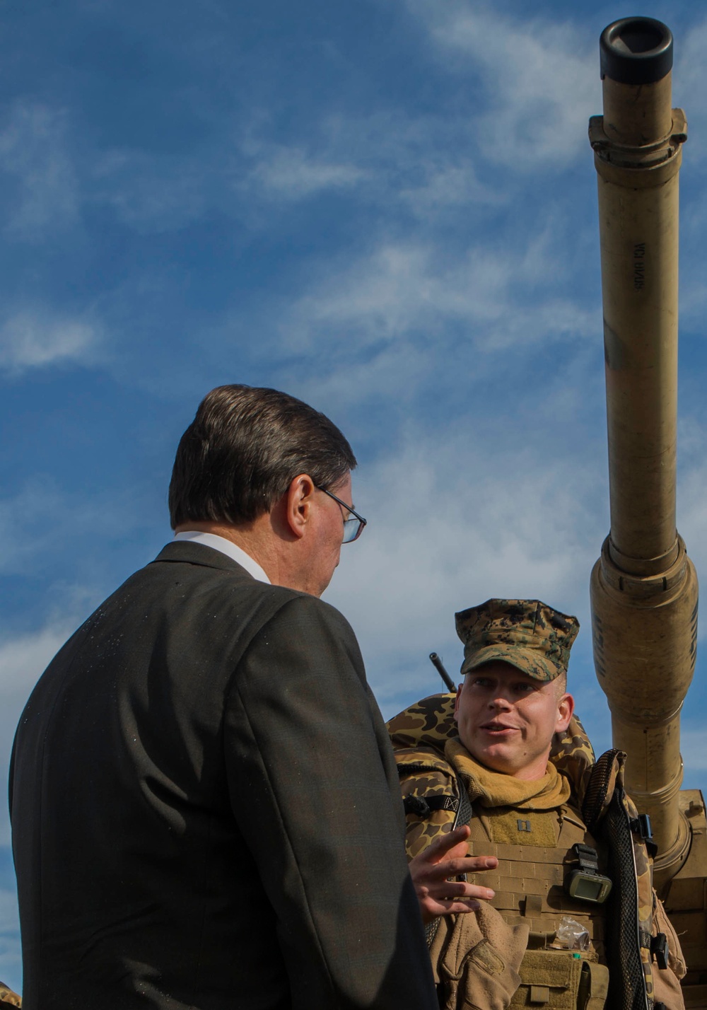 US Acting Assistant Secretary of Defense for Logistics and Materiel Readiness, Mr. Paul Peters, visits 2D MLG Marines