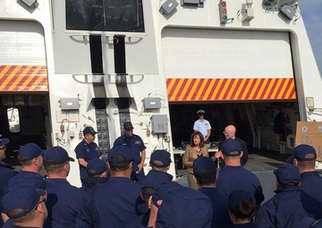 CGC Hamilton commissioning ceremony rehearsal