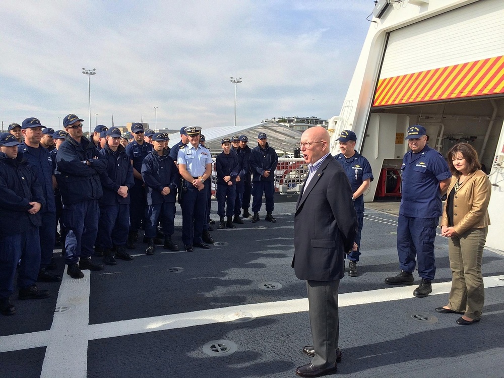 CGC Hamilton commissioning ceremony rehearsal