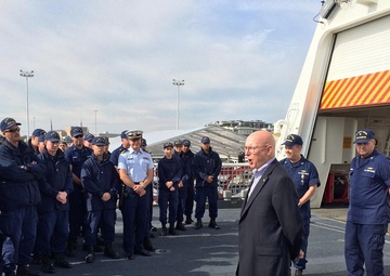 CGC Hamilton commissioning ceremony rehearsal