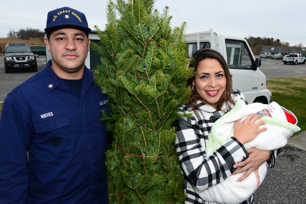 Coast Guard Training Center receives Trees for Troops