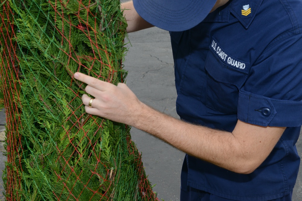 Fort Myers Beach, Fla., Coast Guard receives donated Christmas trees