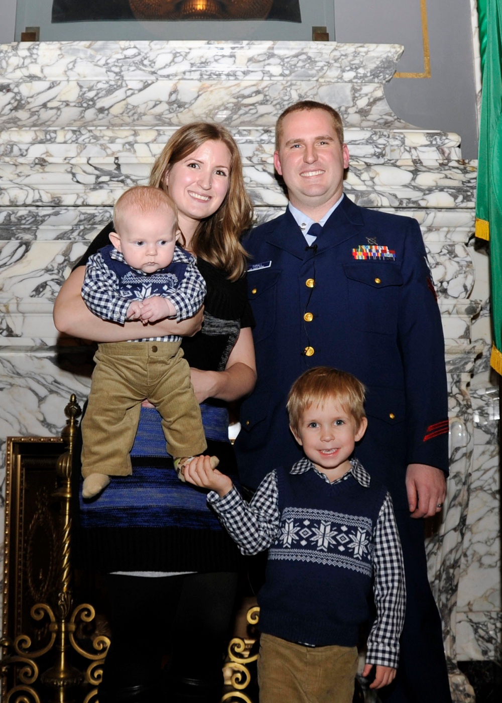 Coast Guard surfman honored by Washington State governor at tree lighting ceremony