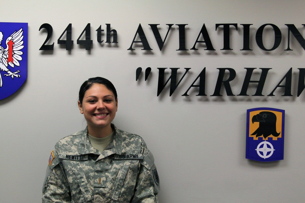 244th Aviation Brigade Soldier Spotlight with 2nd Lt. Karissa Hewitt