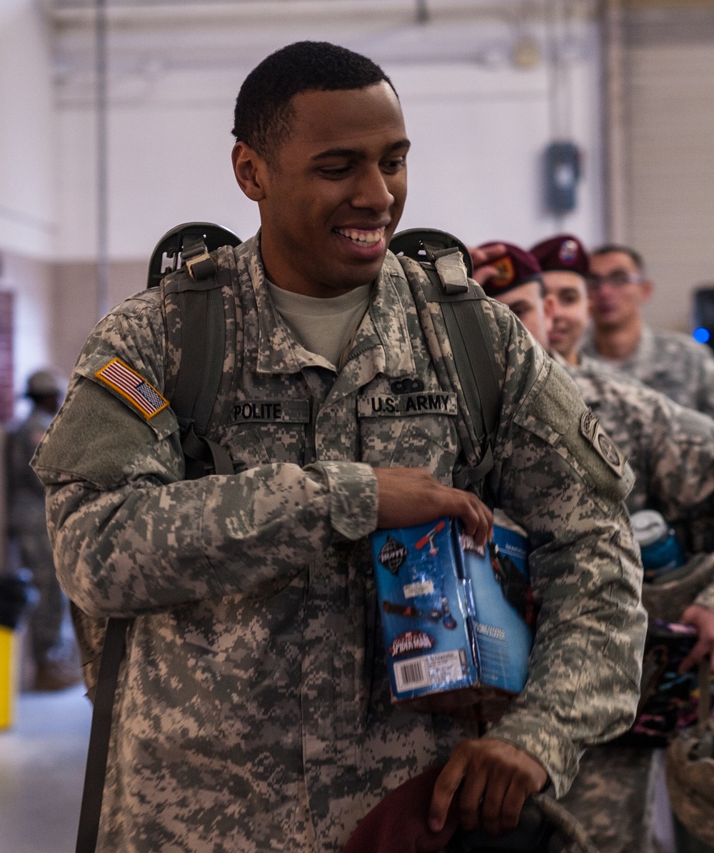 Paratroopers give back in Operation Toy Drop