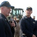 US Navy leadership visits USS Comstock at sea