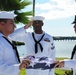 CPO Knight ash scattering ceremony at USS Utah Memorial