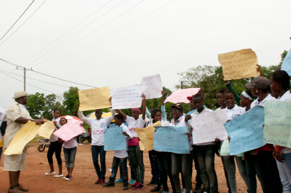 Thanks rally against Ebola