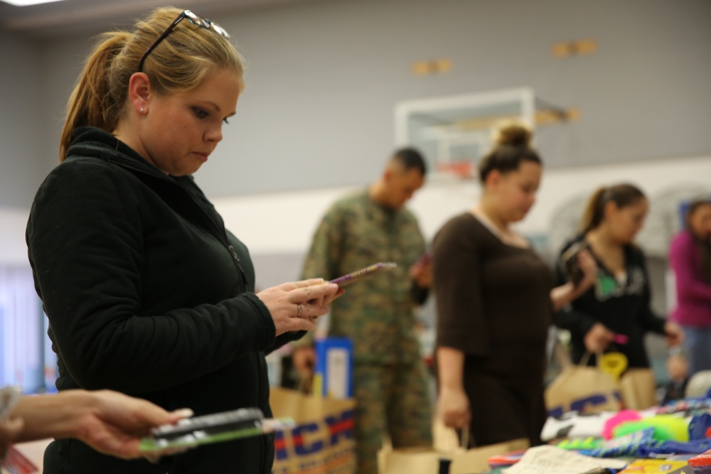 Combat Center families participate in OHF toy giveaway