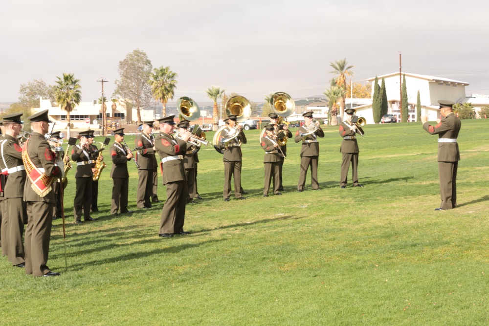 Marines, sailors of ‘First Team’ welcome new battalion commander