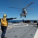 Replenishment at sea aboard the Littoral Combat Ship USS Fort Worth (LCS 3)